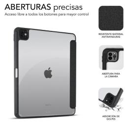 Funda Subblim Clear Shock Case para iPad Pro 12.9' 2024 M4/ Negra