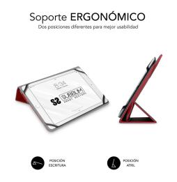 Funda Subblim Freecam para Tablets de 10.1'-11'/ Roja