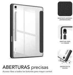 Funda Subblim Clear Shock para Tablet Samsung S9 11'/ S9 FE 10.9'/ Negra