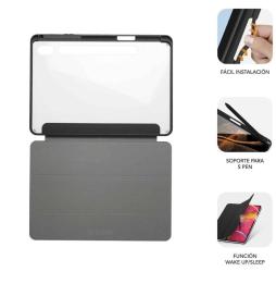 Funda Subblim Clear Shock para Tablet Samsung S9 11'/ S9 FE 10.9'/ Negra