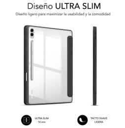 Funda Subblim Clear Shock para Tablet Samsung S9+/ FE 12.4'/ Negra