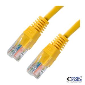 Nanocable - Cable de red latiguillo UTP CAT.5e de 3m - color Amarillo