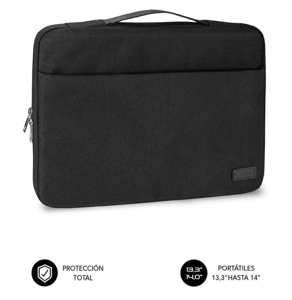 Maletín Subblim Elegant Laptop Sleeve para Portátiles hasta 14'/ Negro