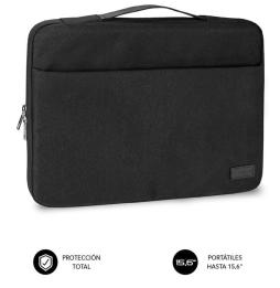 Maletín Subblim Elegant Laptop Sleeve para Portátiles hasta 15.6'/ Negro