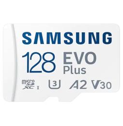 Tarjeta de Memoria Samsung EVO Plus 2023 128GB microSD XC con Adaptador/ Clase 10/ 160MBs