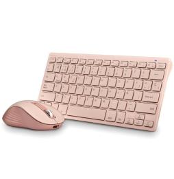 Teclado y Ratón Inalámbricos NGS Fantasy Kit Pink/ Rosa