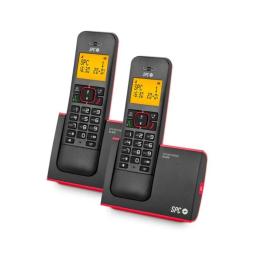 Teléfono Inalámbrico SPC Blade 7292RC2/ Pack DUO/ Rojo y Negro