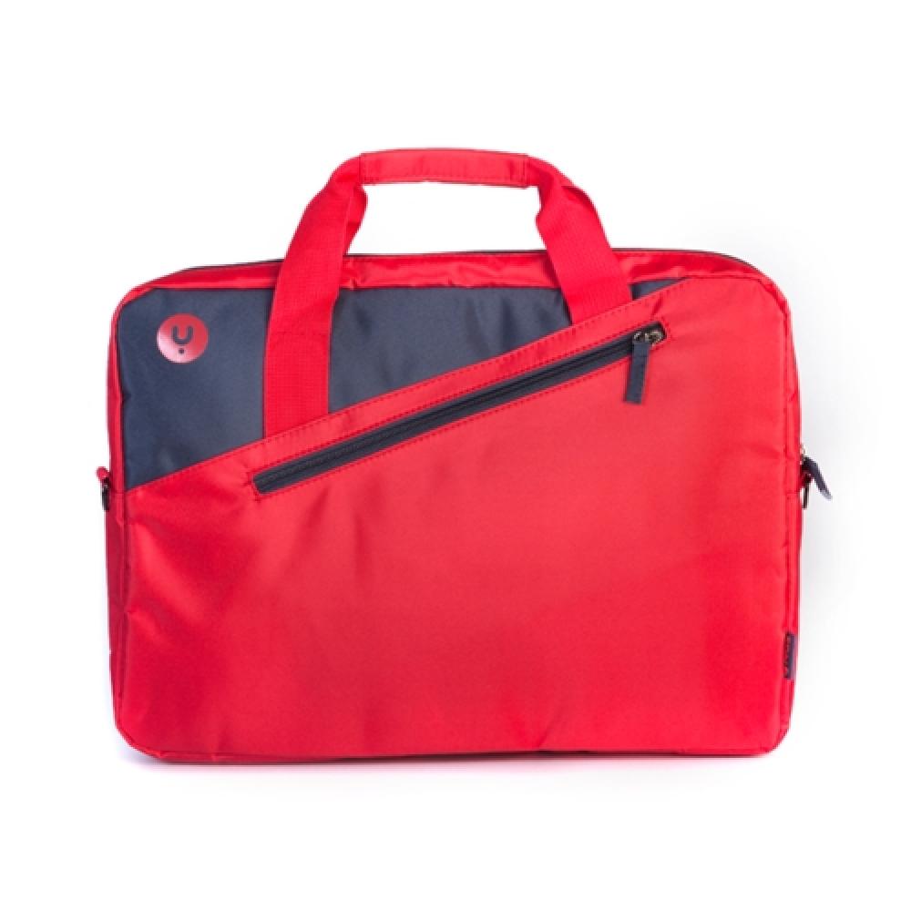 NGS Monray - Maletin Portatil Ginger Red - Hasta 15.6" - Acolchado - Bolsillo exterior - Rojo