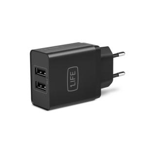 1LIFE - Cargador Pared 5V 2x USB 2.4A