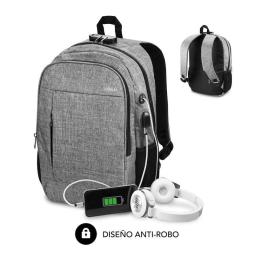 Mochila Subblim Urban Lock para Portátiles hasta 16'/ Puerto USB/ Antirrobo