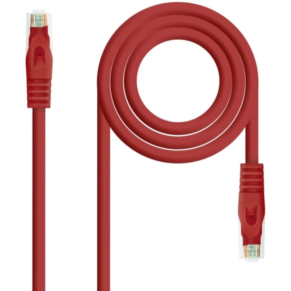 Nanocable - CABLE RED LATIGUILLO RJ45 LSZH CAT.6A UTP AWG24, ROJO, 2.0 M