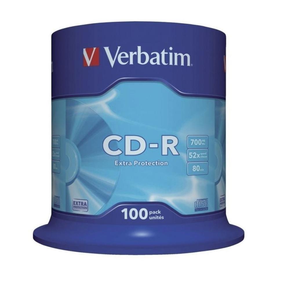 CD-R Verbatim Datalife 52X/ Tarrina-100uds