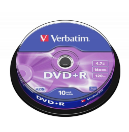 DVD+R Verbatim Advanced AZO 16X/ Tarrina-10uds