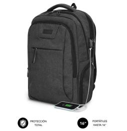 Mochila Subblim Professional Air Padding Backpack para Portátiles hasta 16'/ Puerto USB