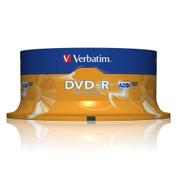 DVD-R Verbatim Advanced AZO 16X/ Tarrina-25uds