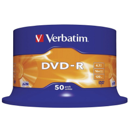 DVD-R Verbatim Advanced AZO 16X/ Tarrina-50uds