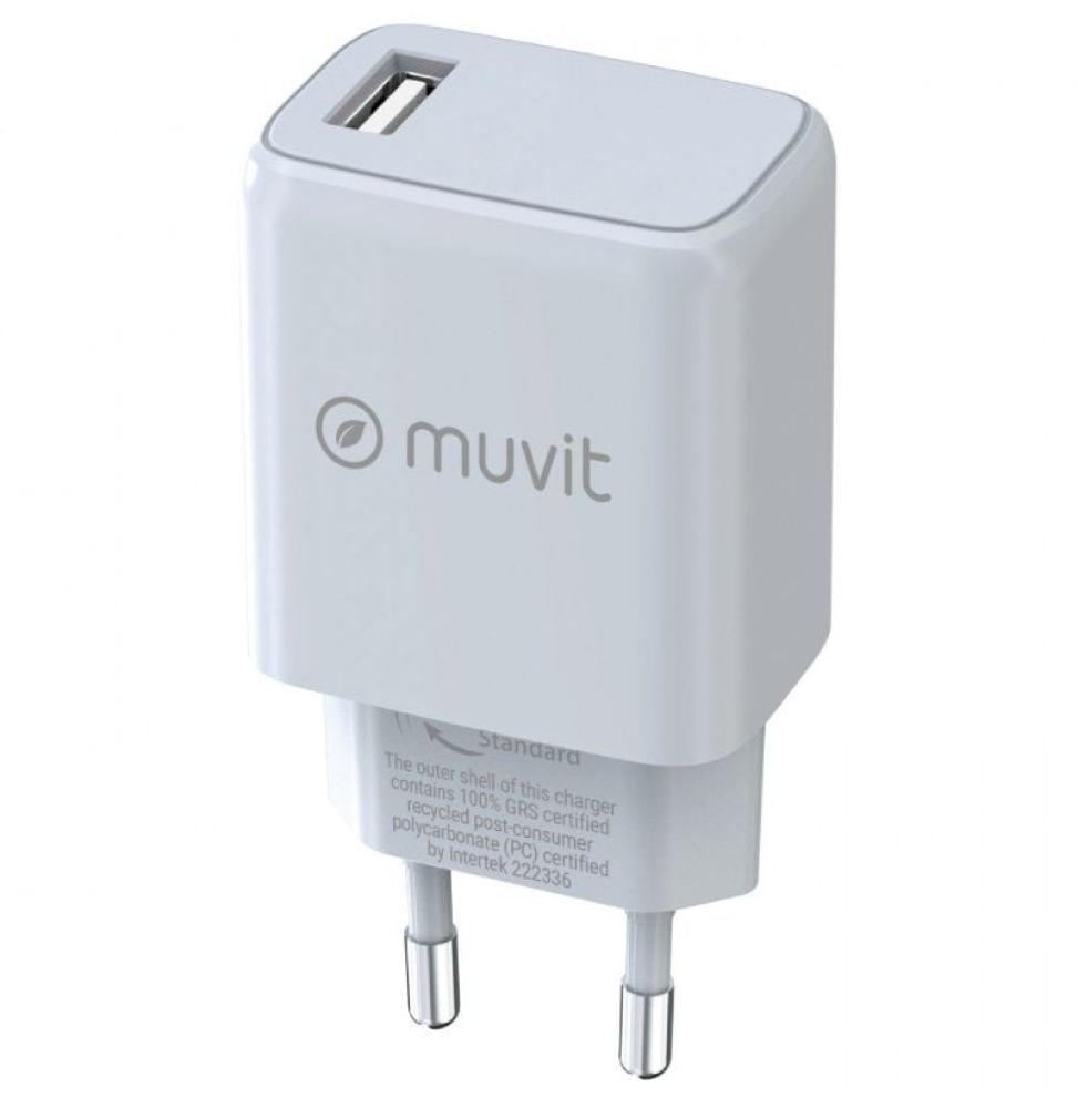 Cargador de Pared Muvit For Change MCACC0002/ 1xUSB/ 15W