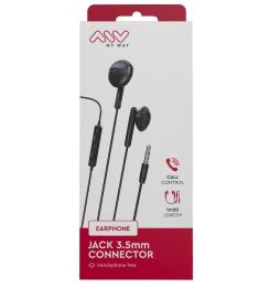 Auriculares Intrauditivos Myway MWHPH0019/ con Micrófono/ Jack 3.5/ Negros