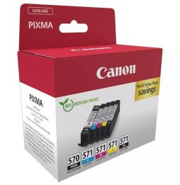 Cartucho de Tinta Original Canon PGI-570 + CLI-571 Multipack/ Cian/ Magenta/ Amarillo/ Negro