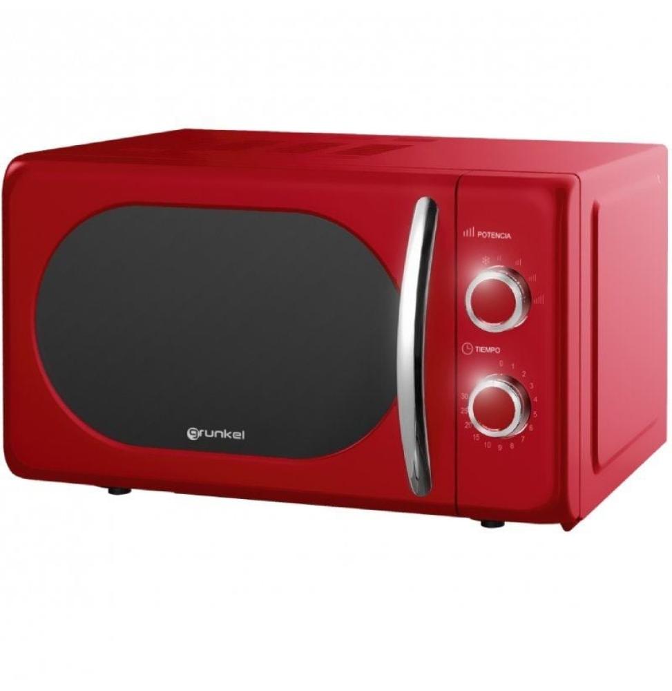 Microondas Grunkel Vintage MW-20ROJO/ 700W/ Capacidad 20L/ Rojo