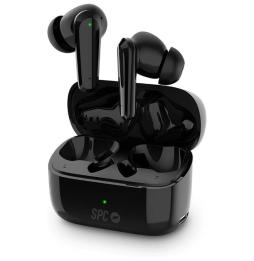 Auriculares Bluetooth SPC Ether 2 Pro con estuche de carga/ Autonomía 6.5h/ Negros