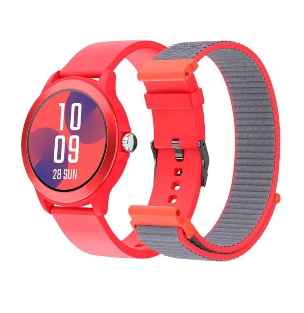 Smartwatch SPC Smartee Duo Vivo 9651R/ Notificaciones/ Frecuencia Cardíaca/ Rojo/ Incluye Correa Extra