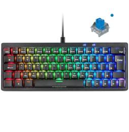 Teclado Gaming Mecánico Mars Gaming MKMINIPRO/ Switch Azul/ Negro