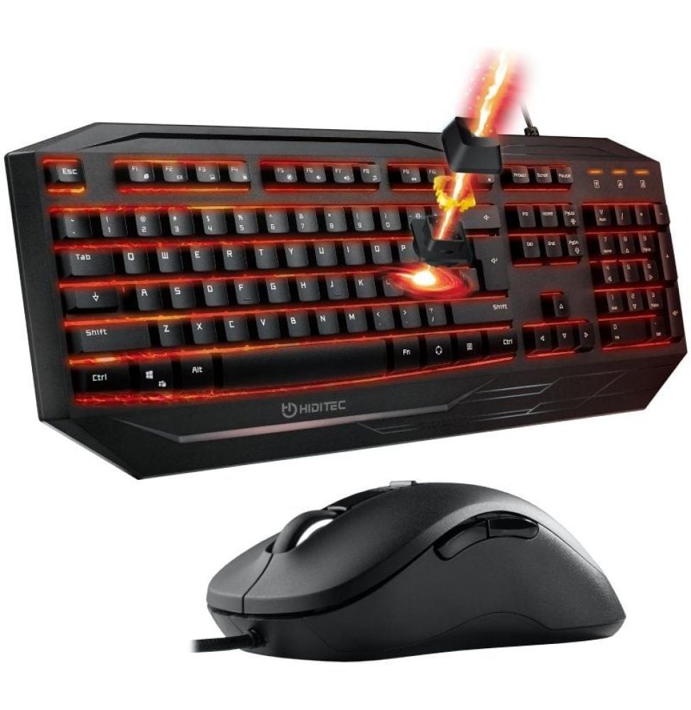 Pack Gaming Hiditec PAC010036/ Teclado Gaming GK200 + Ratón Blitz