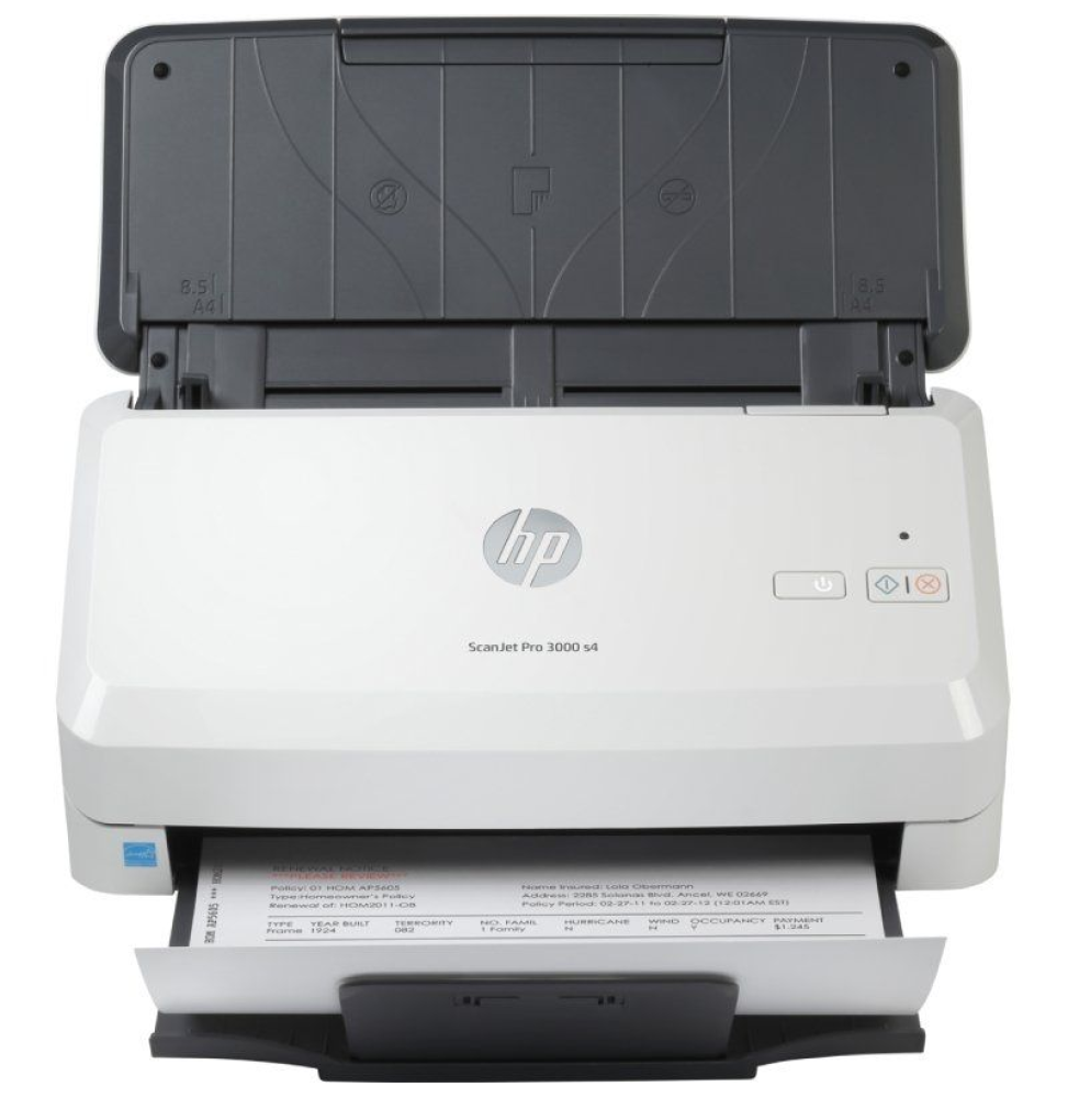 Escáner Documental HP ScanJet Pro 3000 S4 con Alimentador de Documentos ADF/ Doble cara