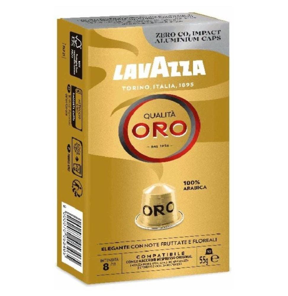 Cápsula Lavazza Qualitá Oro para cafeteras Nespresso/ Caja de 10