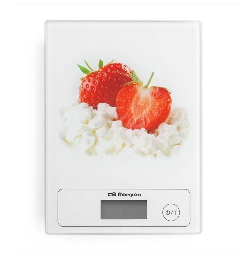 Báscula de Cocina Electrónica Orbegozo PC 1018/ hasta 5kg/ Blanca