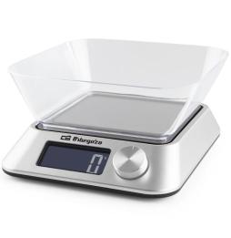 Báscula de Cocina Electrónica Orbegozo PC 1030/ hasta 5kg/ Plata