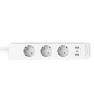 TP-Link Tapo P300 Regleta Inteligente WiFi - 3 Enchufes y 2 Puertos USB 3.0 - Carga Rapida de 18W - Control por Voz - Cable de 1