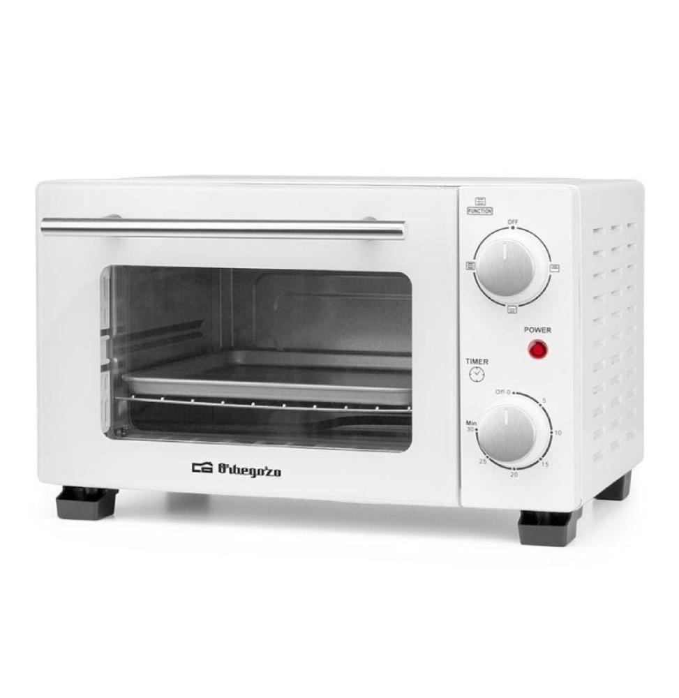 Horno de Sobremesa Orbegozo HO 975/ 800W/ Capacidad 10L/ Blanco