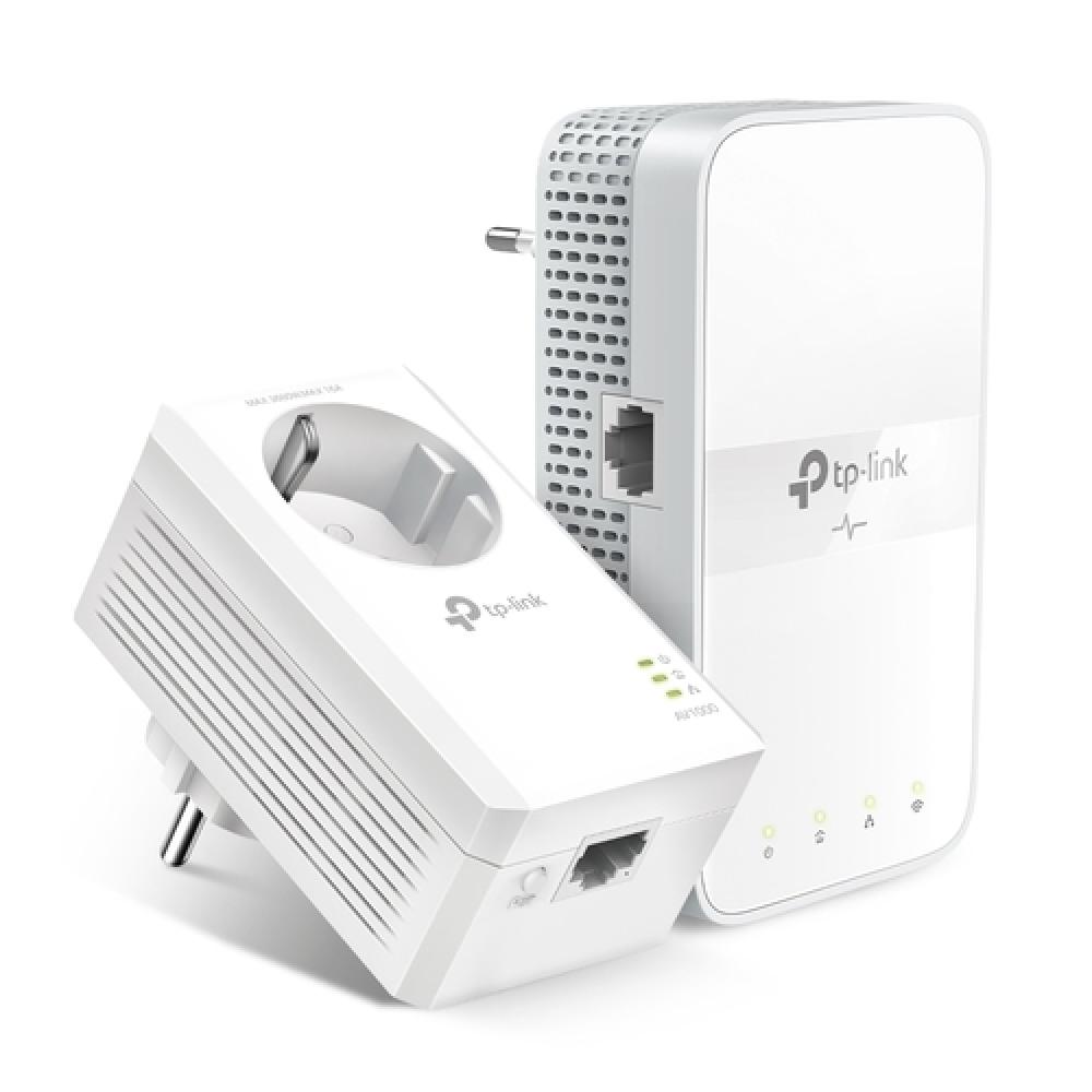 HOMEPLUG WIFI TP-LINK TL-WPA7617 KIT AC1200 AV1000 CON 1PTO GIGA CON PASSTHROUGH KIT COMPUESTO DE 1*TL-PA7017 & 1*TL-WPA7617