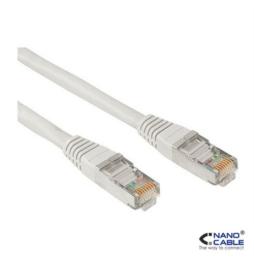 Nanocable - Cable de red latiguillo UTP CAT.5e de 2m - color GRIS