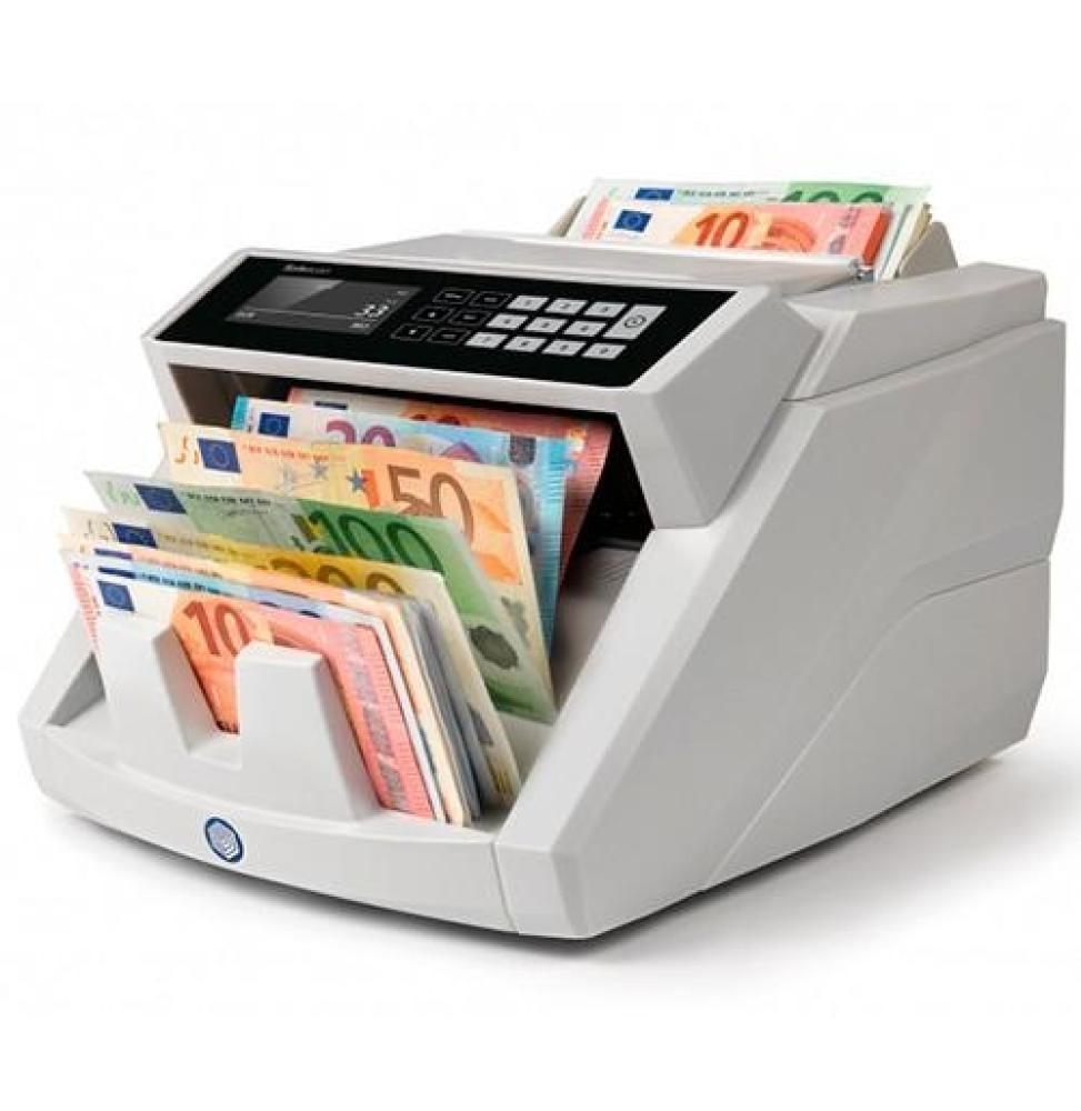 Safescan 2465-S - Contador de billetes automatico, detector de billetes falsos 7 Puntos, 7 divisas, función suma y fajos, 1000 b