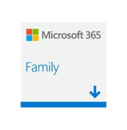 Microsoft 365 Family - Licencia de suscripción ( 1 año ) - 1 usuario, hasta 6 PCs- Windows, MacOS - Multilenguaje - ESD electrón