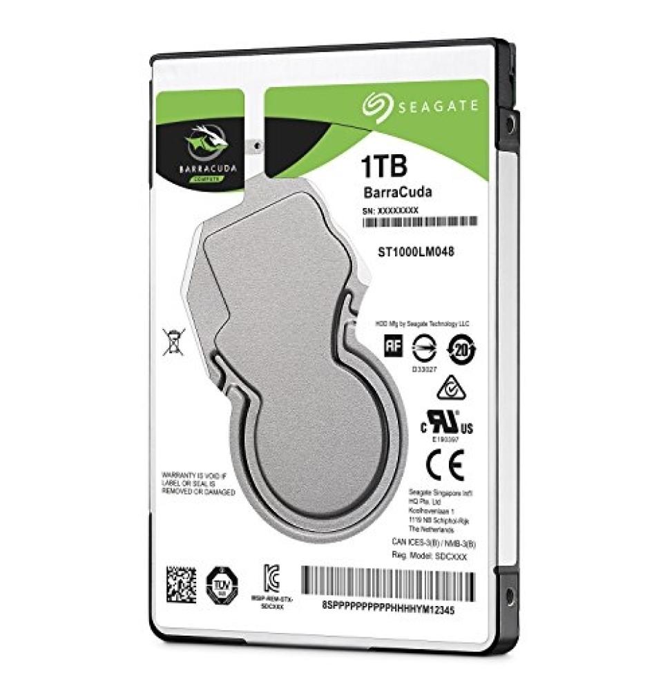 Seagate Guardian BarraCuda ST1000LM048 - disco duro - 1 TB - SATA 6Gb/s - 2.5" - 5400 rpm - búfer: 128 MB