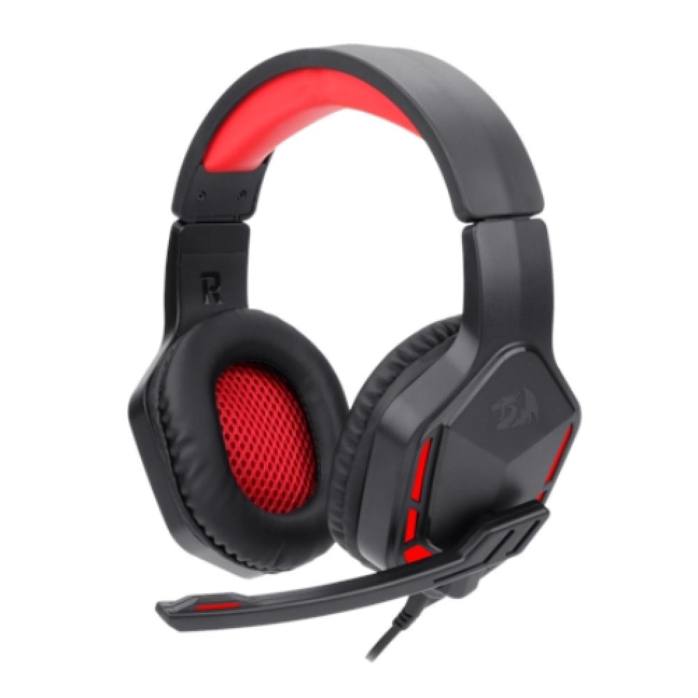 Redragon - THEMIS Auricular Gaming Red Backlight 3.5mm Micrófono Negro