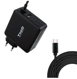 Cargador de Portátil TooQ TQLC-USBC90PD USB Tipo-C/ 90W/ Automático/ Voltaje 5-20V/ 1x USB Tipo-C