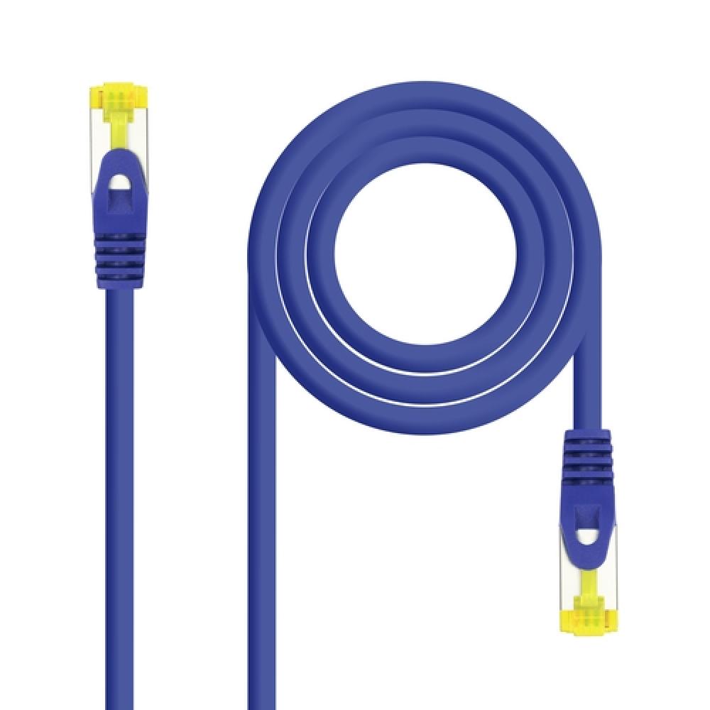 Nanocable - Cable red latiguillo lszh cat.6a sftp awg26 azul 30cm