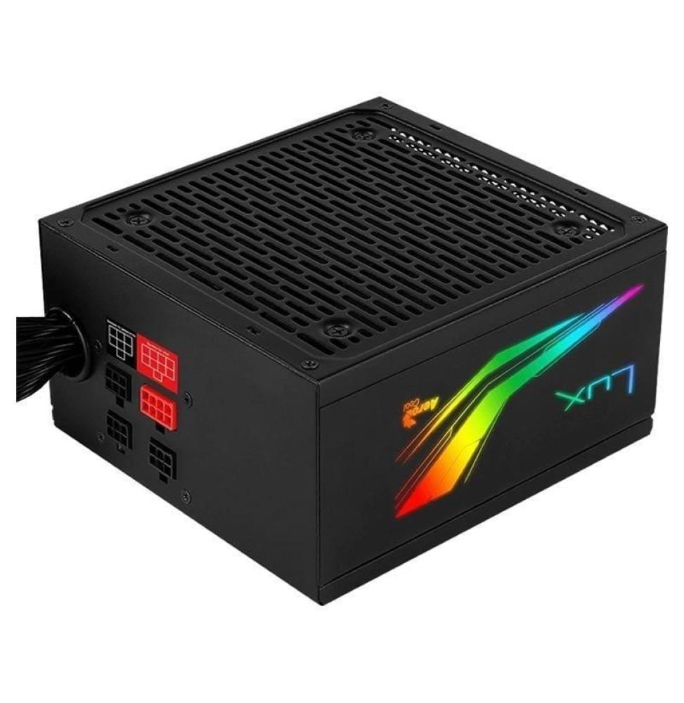 Fuente de Alimentación Aerocool LUX RGB 550M/ 550W/ Ventilador 12cm/ 80 Plus Bronze