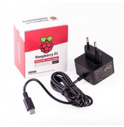 Raspberry alimentador oficial para Pi 4 - USB-C - 5V - 3A - 15W - Negro