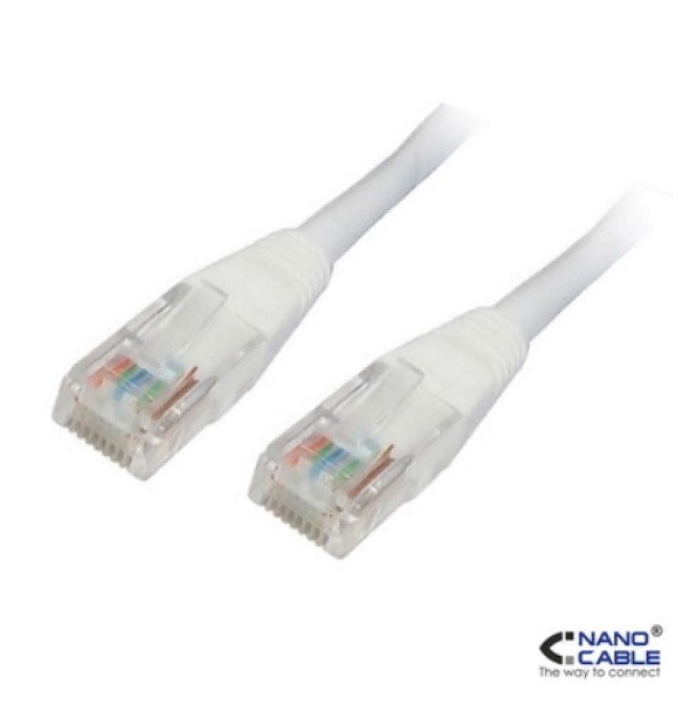 Nanocable - Cable de red latiguillo UTP CAT.5e de 3m - color Blanco