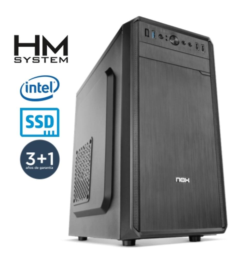 HM System Siroco Gold C5+ - Minitorre MT - 10ª Gen - Intel Pentium Gold G6405 - 8GB - 480GB SSD - USB 3.0 - Grabadora - 4 años g