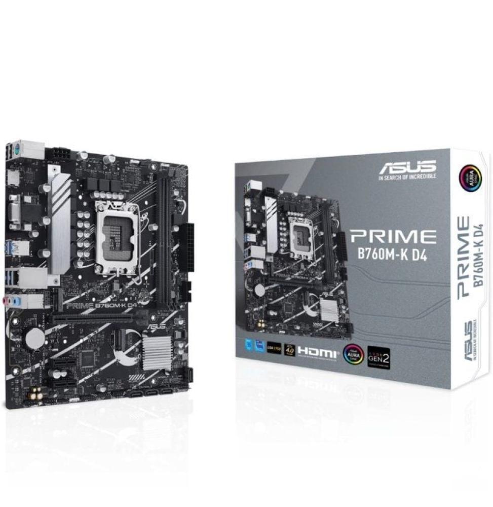 Placa Base Asus PRIME B760M-K D4 Socket 1700/ Micro ATX