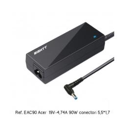 Eightt - Cargador Específico Compatible con ACER 19V-4,74A 90W 5,5*1,7