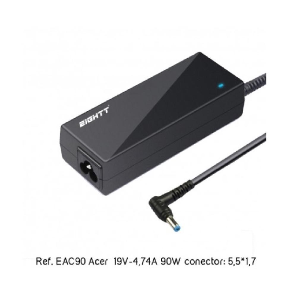 Eightt - Cargador Específico Compatible con ACER 19V-4,74A 90W 5,5*1,7