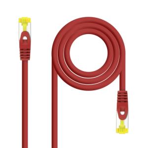 Nanocable - Cable red latiguillo lszh cat.6a sftp awg26 rojo 25 cm